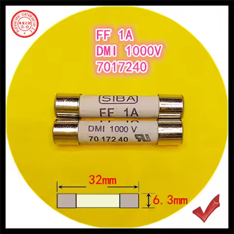 Multimeter fuse 6.3x32mm FF 250MA 315mA 400MA 500mA 600MA 1A 1.6A 2A DMI 1000V 7017240 ceramic fuse 