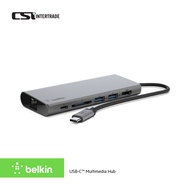 Belkin ฮับมัลติพอร์ต CONNECT Hub USB-C3.1 6-in-1 Multiport Hub USB C PD 60W สำหรับ Windows MAC รุ่น 