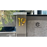 3D Embossed Acrylic House Numbers Acrylic Room Numbers Single Letters Custom Numbers Boarding House 
