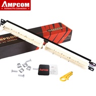 AMPCOM แผงกระจายสายไฟโทรศัพท์11019 ตู้ชั้นวาง100คู่โมดูลโทรศัพท์กรอบการกระจาย110 RJ11 6P4C เสียงสาย6