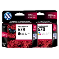 HP 678 COLOUR BLACK INK CARTRIDGE (ORIGINAL) HP678 HP-678
