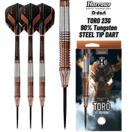 HARROWS STEEL TIP DARTS - 23G  TORO 90% TUNGSTEN STEEL TIP DART