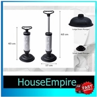 Pam Tangan Tandas Singki Tersumbat Drain Buster Hand Power Clogged Removal Pump Toilet Plug Sink Plu