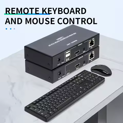 200M HDMI KVM USB Extender Over RJ45 CAT5e CAT6 Ethernet Network Cable TCP/IP HDMI KVM Extender Tran