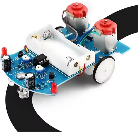 Smart Car Soldering Project Kits D2-5 Smart Tracking Robot Car Sets Soldering Learning Electronics S