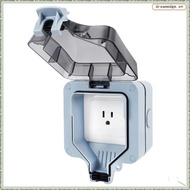 [dreamedge] Outdoor Socket IP66 Waterproof Box 15A Extension Lead Rainproof Charging Socket US Plug