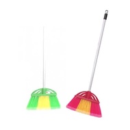 Thick, Strong, Durable, Premium Nagata Colorful Plastic Broom Push Handle Floor Broom | Broom Room Y