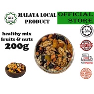 HEALTHY MIX FRUITS & NUTS 200G KACANG CAMPUR DENGAN BUAH 200G KUDAPAN SIHAT / HEALTHY SNACKS