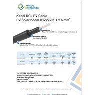 DC Solar Cable 1x6mm2 BS EN50618 Solar BoomJembo Cable - Black Insulation