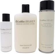 Cadillac Select Premium Leather Care Kit - Leather Cleaner, Lotion Conditioner & Water & Stain Prote