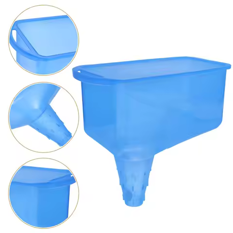 Oil Funnel Radiator Funnel Anti-Splash Petrol Funnel Automotive Refueling Tool Blue