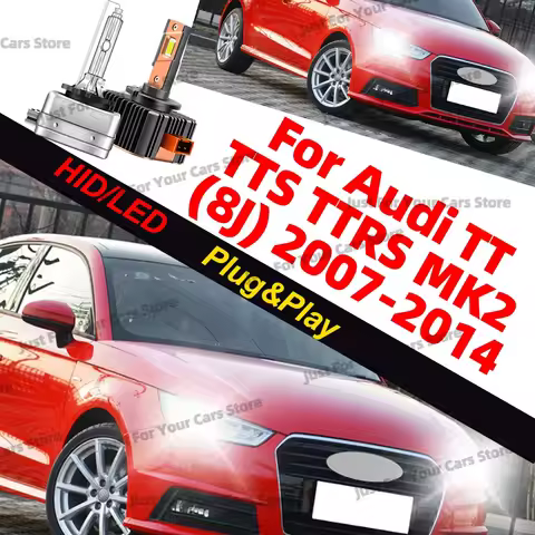 2x HID Xenon / LED Headlight Bulbs D1 D1S 6000K For Audi TT TTS TTRS MK2 (8J) 2007-2014 2008 2009 20