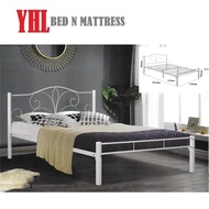 YHL Liilis Flower Queen Size Metal Bedframe (Mattress Not Included)