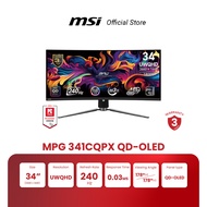 MSI MONITOR MPG 341CQPX QD-OLED | 34" UWQHD | QD-OLED | 240Hz | 0.03ms (จอคอมพิวเตอร์) [Pre-Order จั