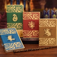1Pc Vintage Notebook, Hogwarts Carving Gryffindor, Slytherin, Hufflepuff, Ravenclaw Composition Note