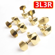 Guitar Tuning 3L3R Semiclosed Pegs Tuner Machine Heads Gold for Acoustic Guitar