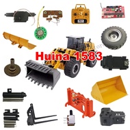 Huina 1583 Front/rear Drive Gear Box Alloy Bucket Quick Hitch Metal Fork bucket Radio For 583 1/14 2