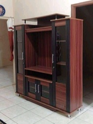 PROMO Lemari Tv / Lemari Pajangan / Liswar Tv Minimalis Modern - Coklat