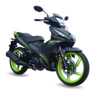 STICKER SAJA Good Quality SYM VF185i VF185 vf3i 185cc Limited Edition Green Body Cover Sticker Stripes Stripe ( Black )