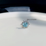 Hoa Tai Đính Kim Cương Zirconia Siêu Sáng Eight Hearts Eight Arrows Eight Snowflake Zirconia Eight T