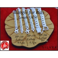 Bangle Baby Silver 925s (sesuai untuk budak) (纯银手链)
