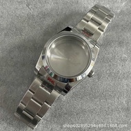 Watch Case 36mm Oyster Style Permanent Watch Case+Sapphire Glass Stainless Steel Case Suitable for N