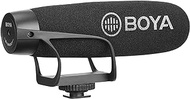 BOYA BY-BM2021 Lightweight Cardioid Video Shotgun Microphone for Smartphone DSLR Electrit Directional Condenser Shotgun Video Microphone Nikon Canon Sony DSLR Camera Camcorder