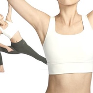 全新正品🎈Nike Bra 女 中度支撐 一片式縫入襯墊 瑜珈 運動內衣杏色S 1980
