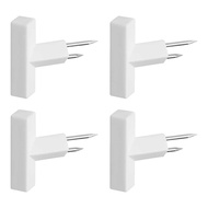 【 Yamazaki 】 Tower Wall Hooks, 2-Pin Thumb Tacks, Set of 4, White, W0.6 x D2.4 x H1.9cm (including p