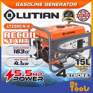 Mytools LUTIAN Gasoline Generator LT2500N-4 Recoil Start 5.5HP 163cc | Mesin Penjana Kuasa Enjin Pet