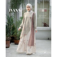 IVANA DRESS RAYA COLLECTION SILK PRINT PREMIUM ORIGINAL BY HMF LUXURY