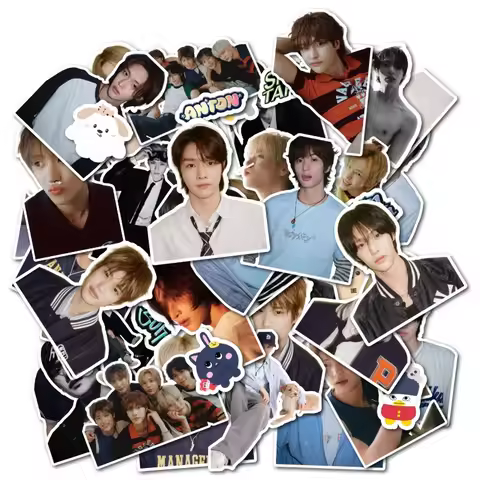 50pcs RIIZE Creative DIY Decorative Stickers Cute Pattern Decals for Phone Case & Scooter Personaliz