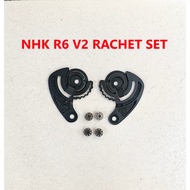 NHK R6 V2 SIDE COVER RATCHET SET GEAR SET WITH SCREWS