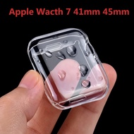 Screen Protector for Apple Watch 7 Case 41MM 45MM Full TPU Bumper Iwatch Cover 42mm 38MM Accessories for Iwatch Series 7