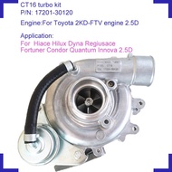 engine turbo charger kit CT16 17201-30120 1720130120 for Toyota Hiace Hilux Dyna Regiusace Fortuner Condor Quantum Innov