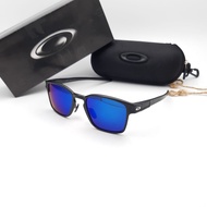 82G9 Black Glasses Men Oakley Latch Squared Lens Black Frame Black