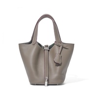 Bucket All-Match Casual Ladies Style Layer Cowhide Commuter Handle Head Vegetable Basket Bag togo18 
