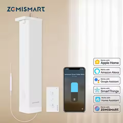Matter Over WiFi Smart Sliding Curtain Motor Support Google Home Smartthings Homekit Alexa Control A
