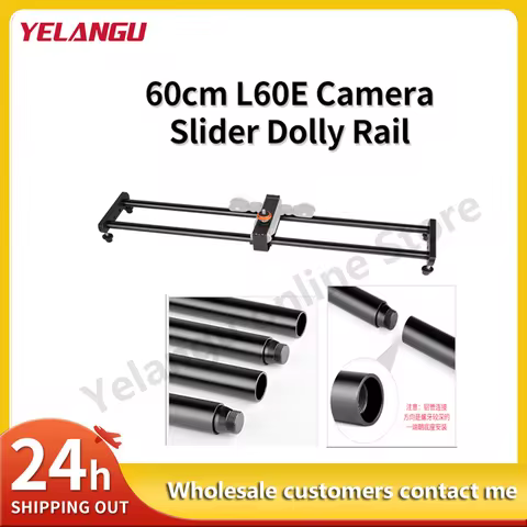 YELANGU Camera Slider Dolly Rail Video Stabilizer for L4X Electric Car Slider for SLR Camera Phone V