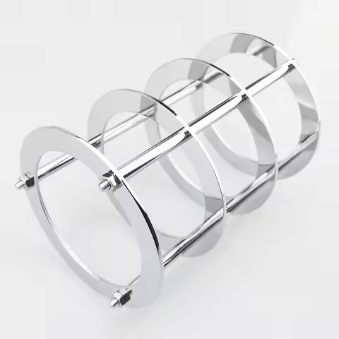 130x90mm Chrome/Gold Plated Brass Vacuum Tube Guard Protector for EL34 300B 12AX7 6V6 6L6 Hifi Vinta
