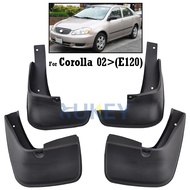 4Pcs Car Mudflaps For Toyota Corolla Altis 2002-2008 Mudguard Fender Mud Flap Guard Splash Mudguards