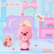 Cốc Tạo Hình Hải Ly Ruby Màu Hồng Zanmang Loopy Chính Hãng Wanda Cốc Nước Cốc Ống Hút Cốc Bỏng Ngô