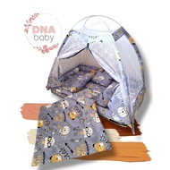 Kasur Bayi Fiber Set Selimut dengan Motif Karakter Lucu Unisex Bayi Cewek Cowok Nyamuk Tidur