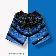 CODE V9C5 drawstring volleyball pants volleyball full printing volleyball Lotto Thick blue black bat