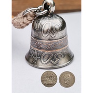 Ancient Italian Original Coin Retro Bell New Zealand 50 Cent Coin Handmade Wind Chime Pendant Bag Pe