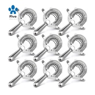 9 Pack Cocktail Strainer 9pcs Stainless Steel Cocktail Strainer 4 Prong Stainless Steel Bar Strainer