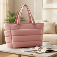 Women's Large Waterproof Canvas Tote, Dior-Inspired Zip, Multi-Compartment Shopper for College, Offi