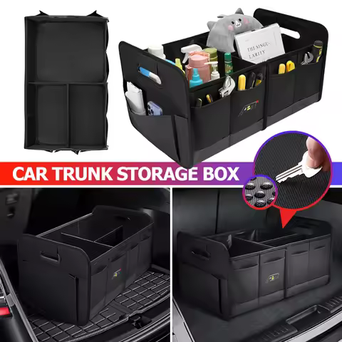 Car Travel Organizer Box Auto Trunk Foldable Storage Bag For Audi ABT Q5 Q7 Q3 A3 A4 A6 A5 A1 A8 Q8