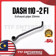HONDA DASH110 2-FI EXHAUST FRONT PIPE (STD-19MM) NECK TENGKOK EKZOS MUFFLER DASH 110 2