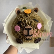 Capybara Character Bouquet / flower bouquet graduation bouquet / graduation gift birthday gift / dol